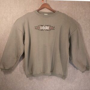 Vintage Gotcha Mens Embroidered Logo Sweatshirt Olive Green Large  90's